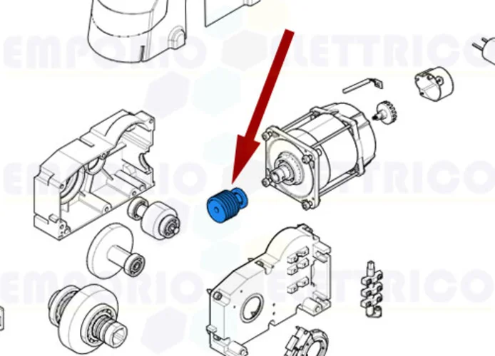 came pièce détachée vis sans fin emega 119rie149