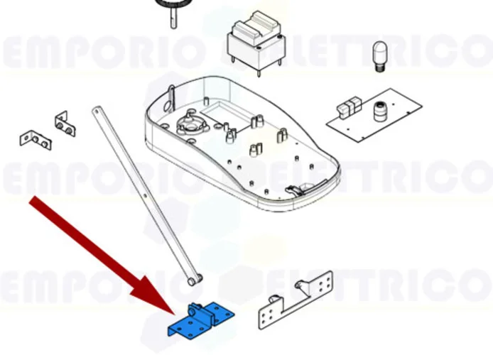 came pièce détachée étrier fixation porte ver 119rie043