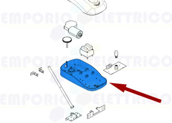 came pièce détachée base fixation motoréducteur ver 119rie144