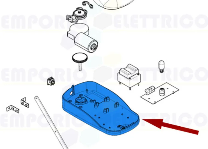 came pièce détachée base fixation motoréducteur ver 119rie125