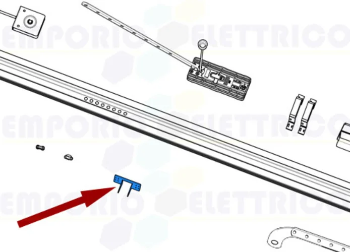 came pièce détachée étrier pour porte v6000 119rie174