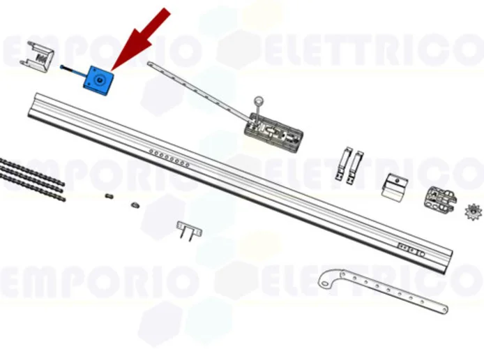 came pièce détachée étrier tendeur v6000 119rie180