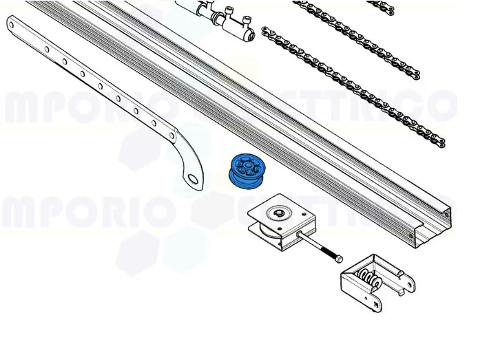 came pièce détachée terminal fixation guide pour chaîne v6000 119rie181