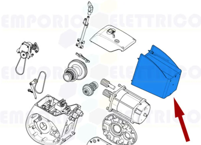 came pièce détachée couvercle moteur c-bx 119ricx035