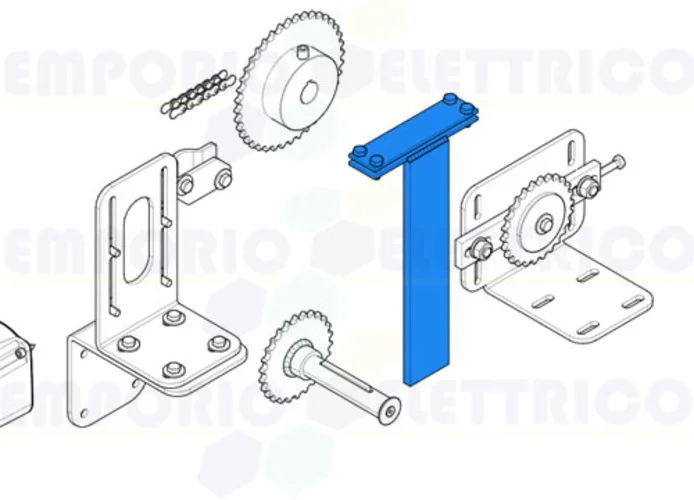 came pièce détachée étrier fixation chaîne c-bx 119ricx014