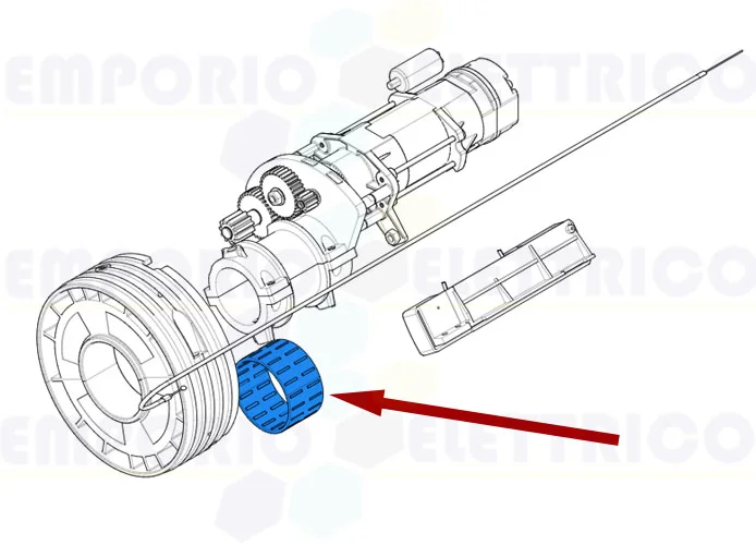 came pièce détachée bande coussinet h40 119rih055