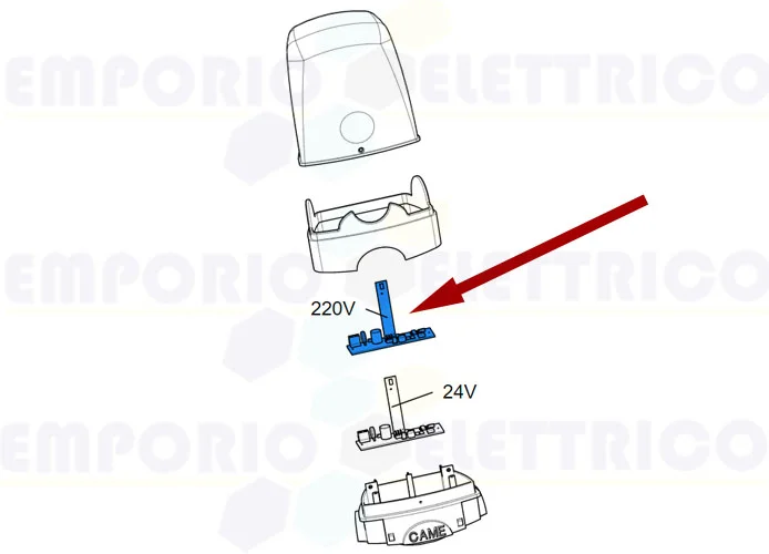 Carte électronique pour clignotant à led