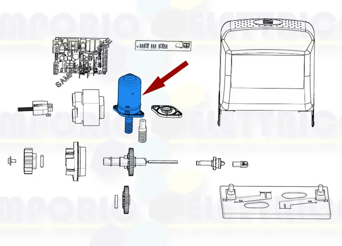 came pièce détachée groupe moteur bz 119ribz008