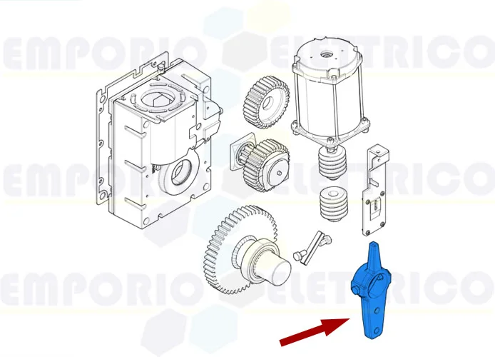 came pièce détachée bras motoréducteur g6000-g5000 119rig222