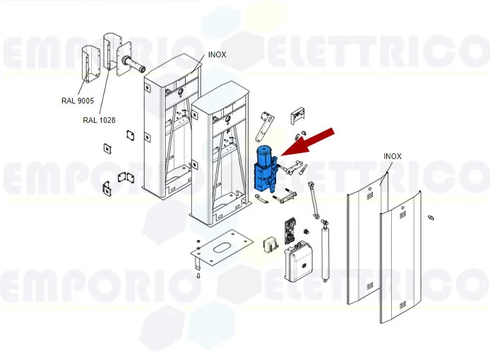 came pièce détachée motoréducteur gard 6000 119rig195