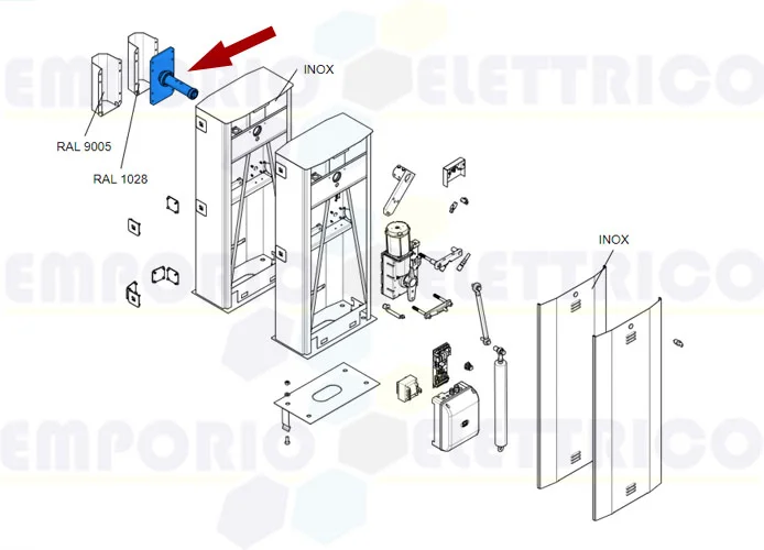 came pièce détachée arbre déplacement tige g6500-g5000 119rig427 