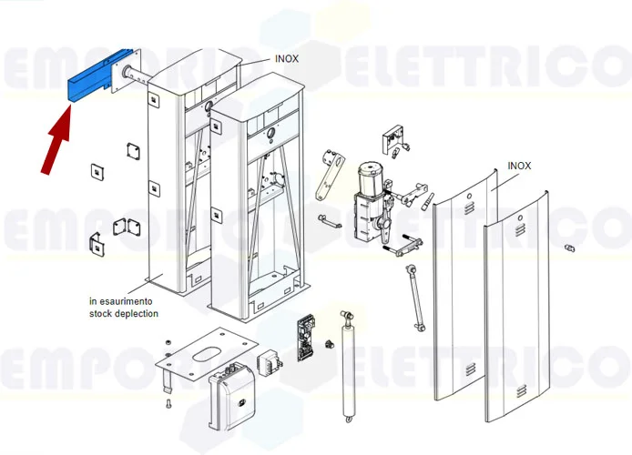 came pièce détachée bride fixation tige g6000 g12000 119rig066