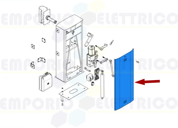 came pièce détachée porte caisson g5000 88001-0190