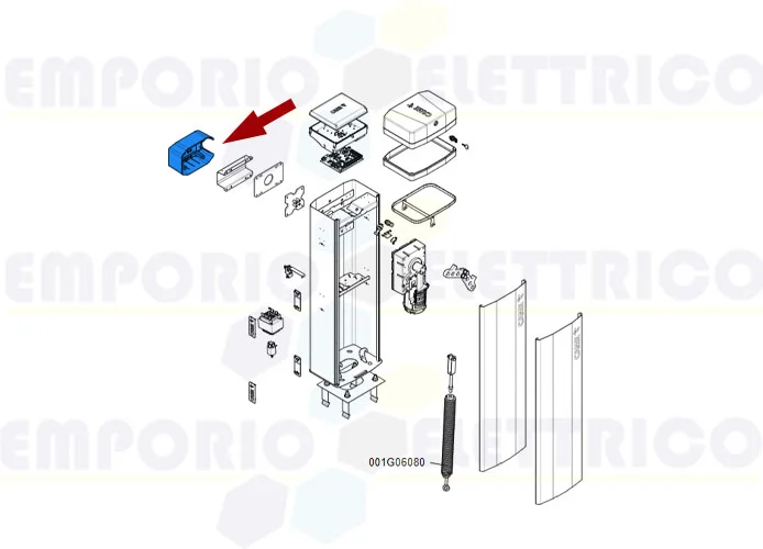 came pièce détachée couvercle fixation tige gt4-gx4 88003-0071