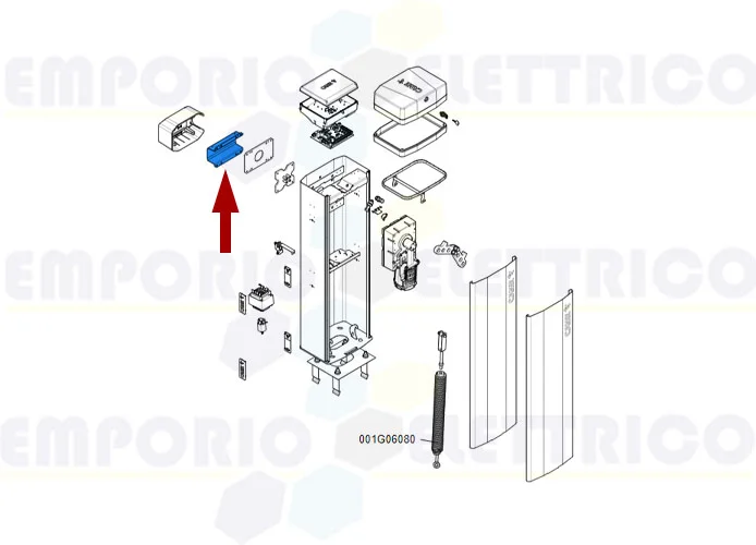 came pièce détachée bride fixation tige gt4-gx4 88003-0072