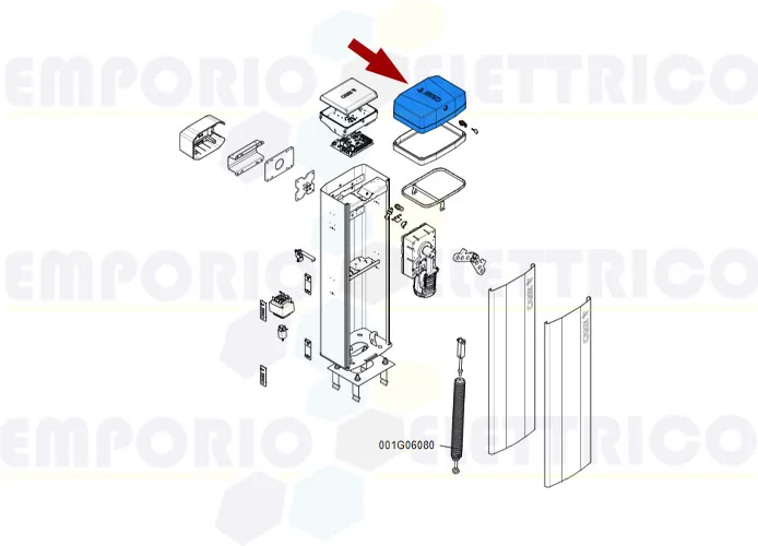 came pièce détachée couvercle barrière gt4-gx4 88003-0075