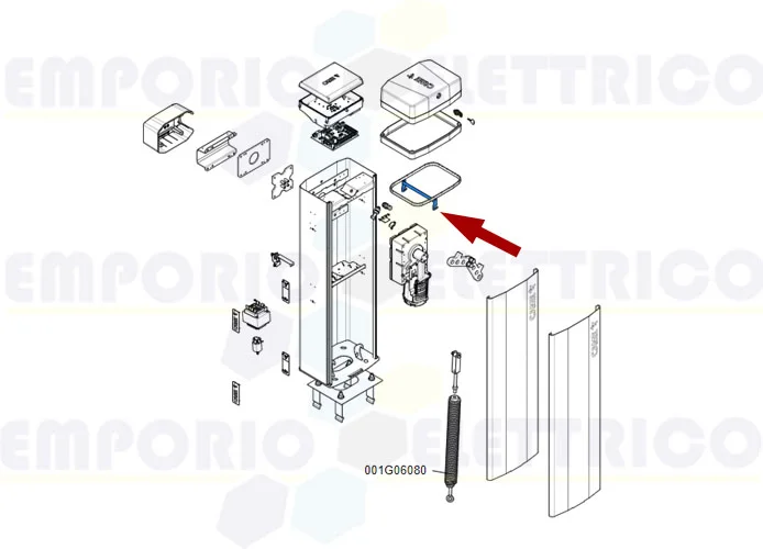 came pièce détachée étrier de fermeture couvercle gt4-gx4 88003-0076 