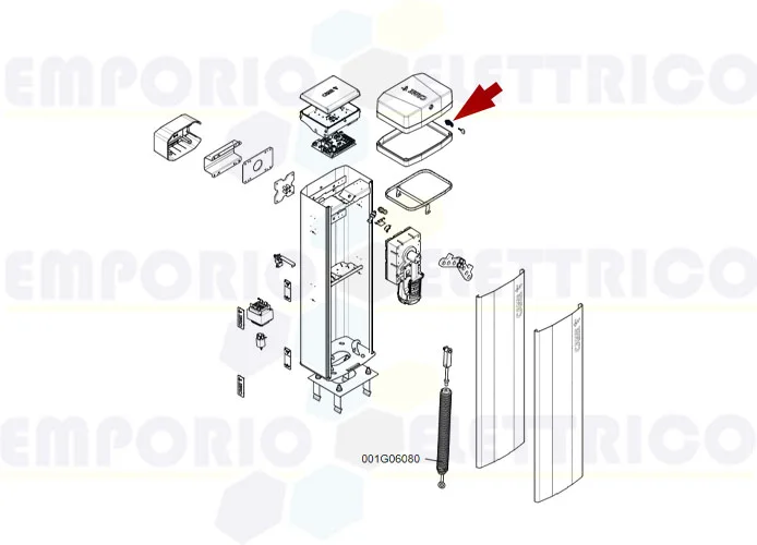 came pièce détachée groupe serrure porte gt4-gx4-gt8 88003-0080