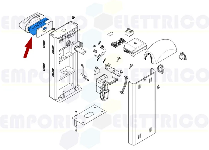 came pièce détachée bride fixation tige ø 100 gard 8 119rig132