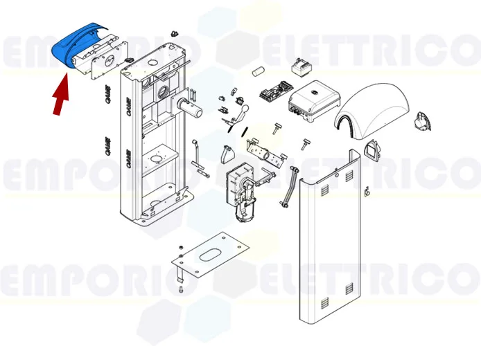 came pièce détachée couvercle bride tige ø 100 gard 8 119rig133