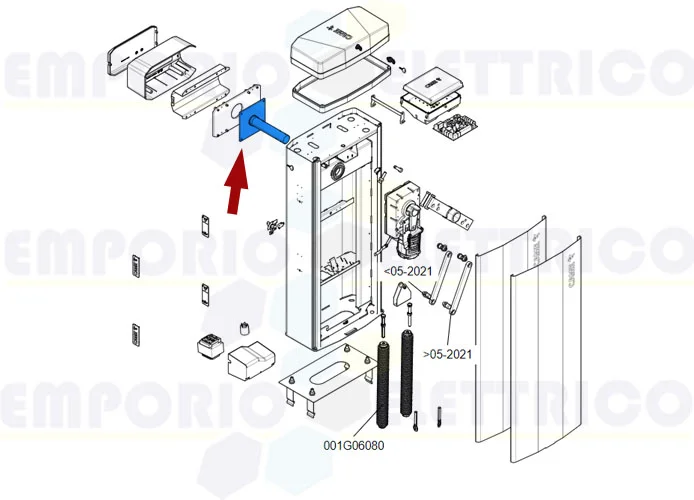 came pièce détachée arbre déplacement tige gt8 88003-0099