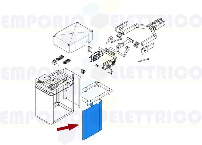 came pièce détachée porte gauche boîte g12000 119rig108