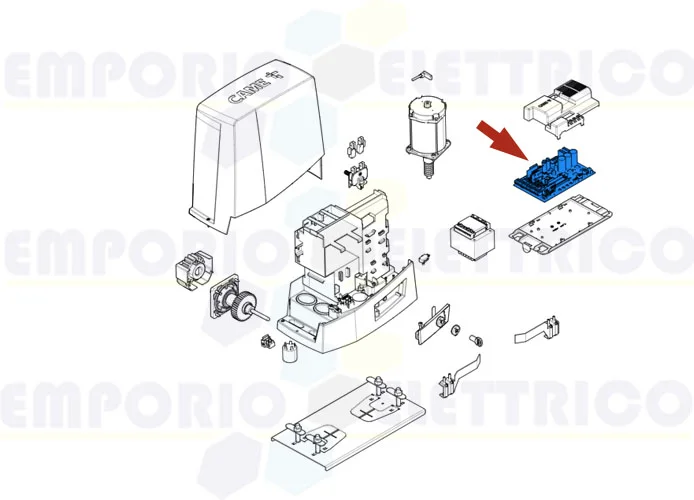 came pièce détachée carte électronique zn8 bkv réversible 88001-0269