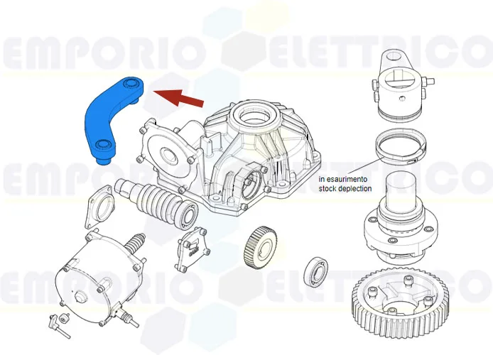 came pièce détachée levier de transmission frog plus 119ria117