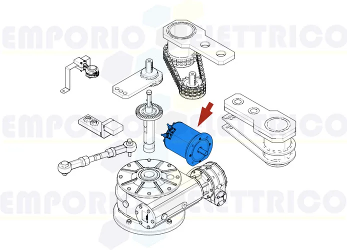 came pièce détachée groupe moteur frog-md 119ria080