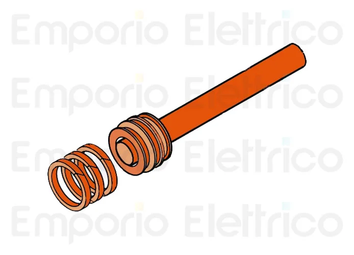 faac pièce détachée piston avec l'extrémité courbée 400 long 4350115