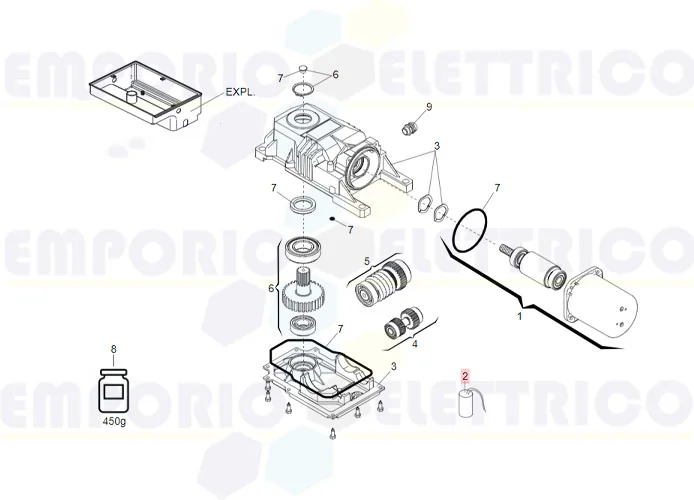 faac pièce détachée condensateur 12,5 uf *f0120* 7601252