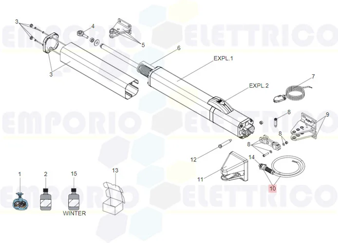 faac pièce détachée kit connecteur femelle s450h 63001935