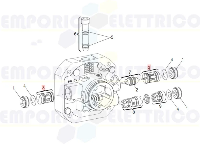 faac pièce détachée valve de verrouillage en zamak + gf10 63003460