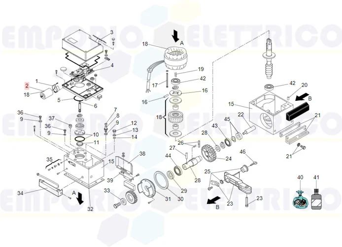 faac pièce détachée cnd pp 12,5mf 450v câbles unipolaires 150mm ric. 63002785