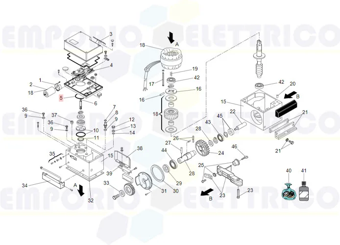 faac pièce détachée o-ring 2,62x56,82 nb70 7090620025