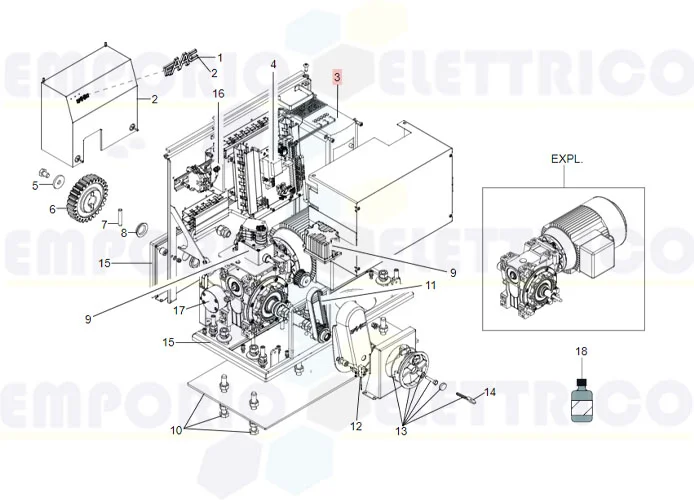 faac pièce détachée inverseur omron jx-ab015-e 63002945