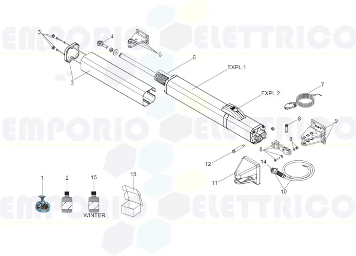 faac page pièces détachées pour moteur s450h cbac