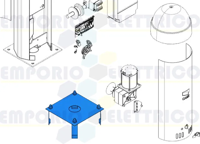 came pièce détachée base d'ancrage cat 119rix005