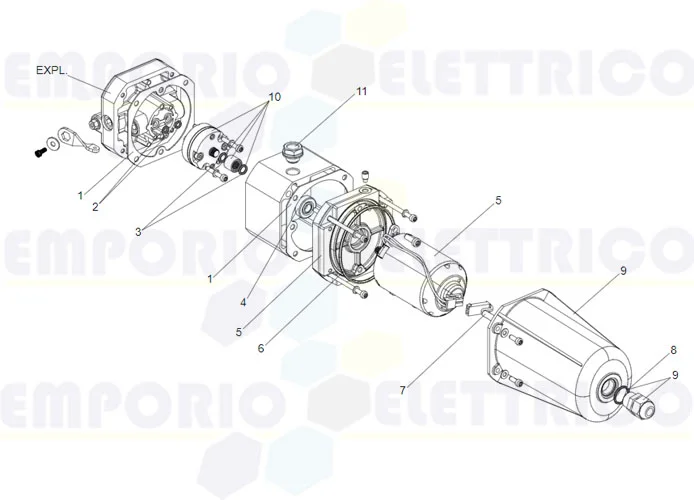 faac page pièces détachées pour armoire de commande hydraulique s700h cbac