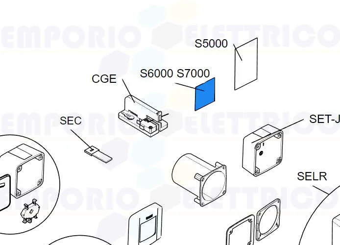 came pièce détachée joint du clavier s6000 - s7000 rir456 119rir456