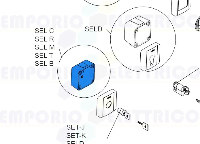 came pièce détachée corps extérieur du sélecteur selc 2pcs 88006-0046