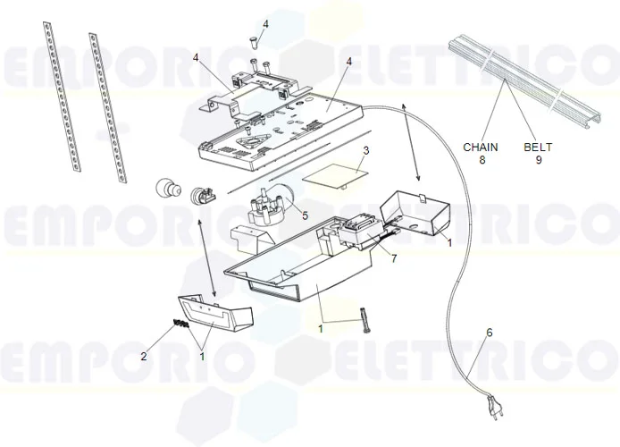 faac page pièces détachées pour moteur d700hs