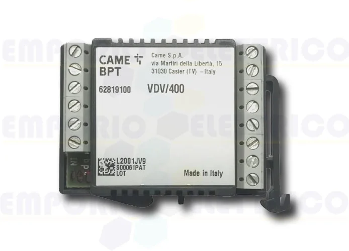 came bpt istributeur vidéo à 4 sorties pour câble coaxial vdv/400 62819100