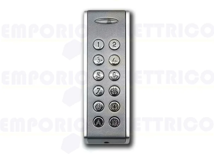 vds clavier métallique slim line gris/chrome stand alone 12/24v inox-sa